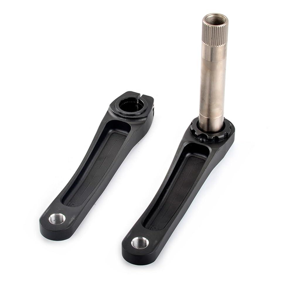 LSRRYD LSRRYD GXP Crank Arm Bicycle 110mm 127mm 140mm 150mm 155mm 160mm Premium Aluminum Alloy Left Right crankarm Crank for Mountain Bike Road Bike (Color : Black, Size : 127mm)