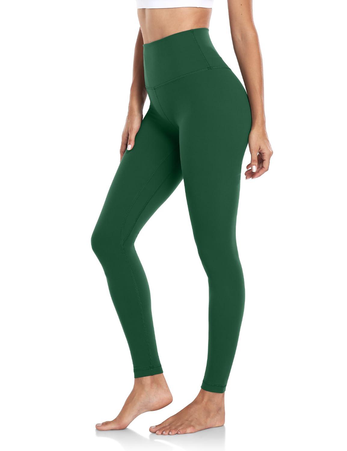 HeyNuts HeyNuts Workout Pro Full Length Yoga Leggings for Tall Women, Tummy Control Compression Athletic Yoga Pants 28'' Everglade Green XS(0/2)