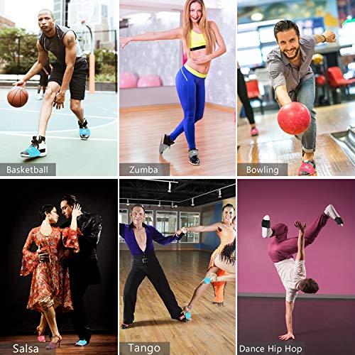 LAMANTOP LAMANTOP 2 Pairs Dance Socks Shoe Socks on Smooth Floors Over Sneakers,Dancing Shoe Sliders Ballet Dancers Turning Socks for Smooth Pivots and Turns on Wood Floors Protect Knees