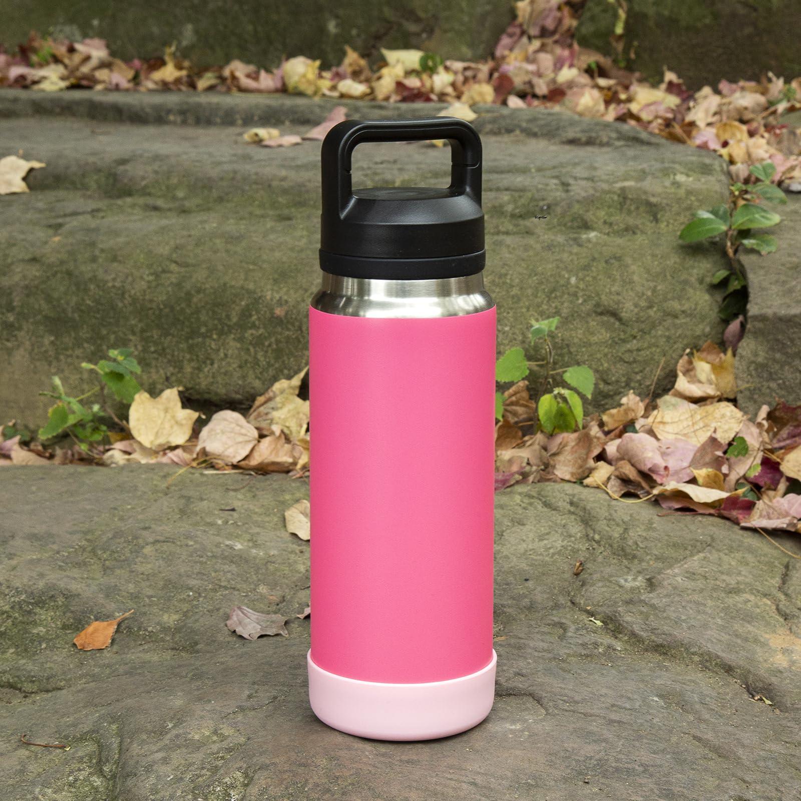 VGHNQ VGHNQ Silicone Sleeve for YETI, Owala Water Bottles, Bottom Boot for YETI 26 36 OZ, Boot Cover for Owala 32OZ, Boots Rambler Water Bottle Accessories (White, Fits YETI 36 OZ Rambler Bottle)