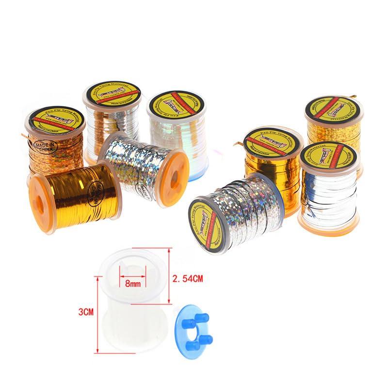 KTGCOZS KTGCOZS Multicolor Fly Fishing Tying Line, 2mm Width, 1.2 inches Length, 6 Line Weight, Single Strand, Nylon, 10 Pounds Breaking Strength, Pack of 1