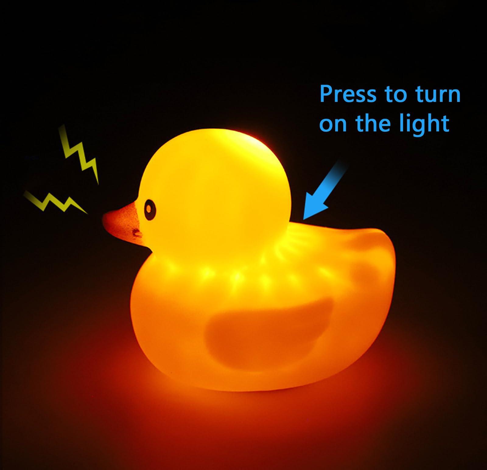 Omeet 2 Pack - Lovely Yellow Duck Bike Bell, Kids Bike Horn, Rubber Yellow Duck Bicycle Accessories with LED Light and Propeller - for Kids Toddler Children Adults Sport Outdoor