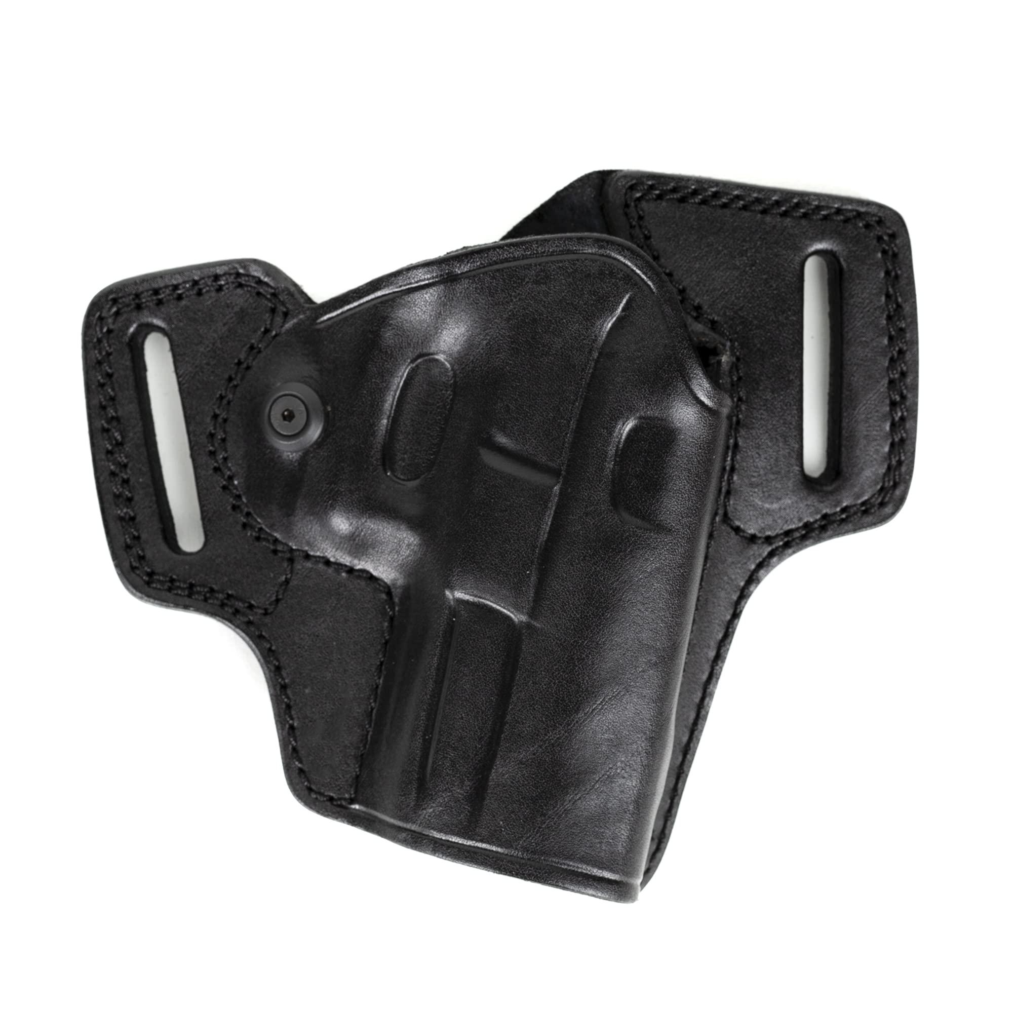 DORUK Doruk Holster for Walther PPS M2 9mm Owb Combat Master Leather Gun Belt Holsters (Black Right Hand)