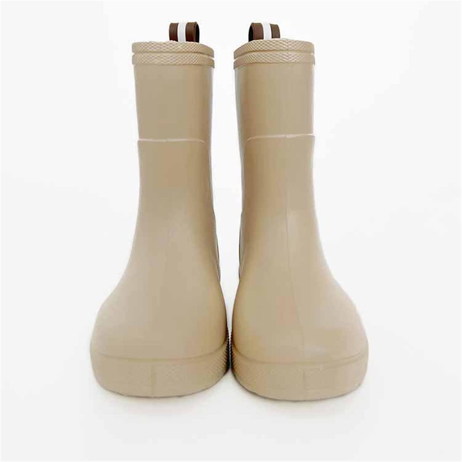 IWIHMIV Boys Rubber Rain Boots Girls Non Slip Rain Boots Lightweight Casual Rain Shoes for Toddler and KidB1.5