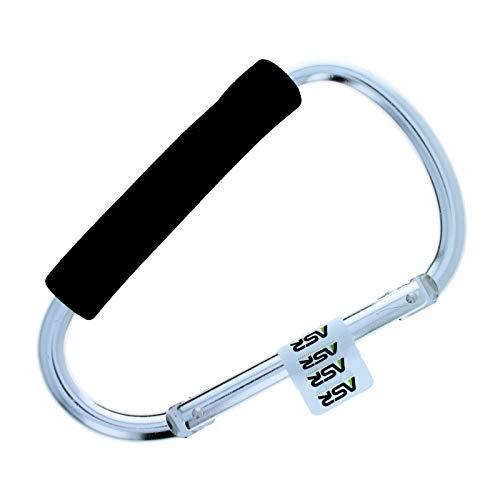ASR Outdoor ASR Outdoor Jumbo 6.5 Inch Grip Carabiner - Silver