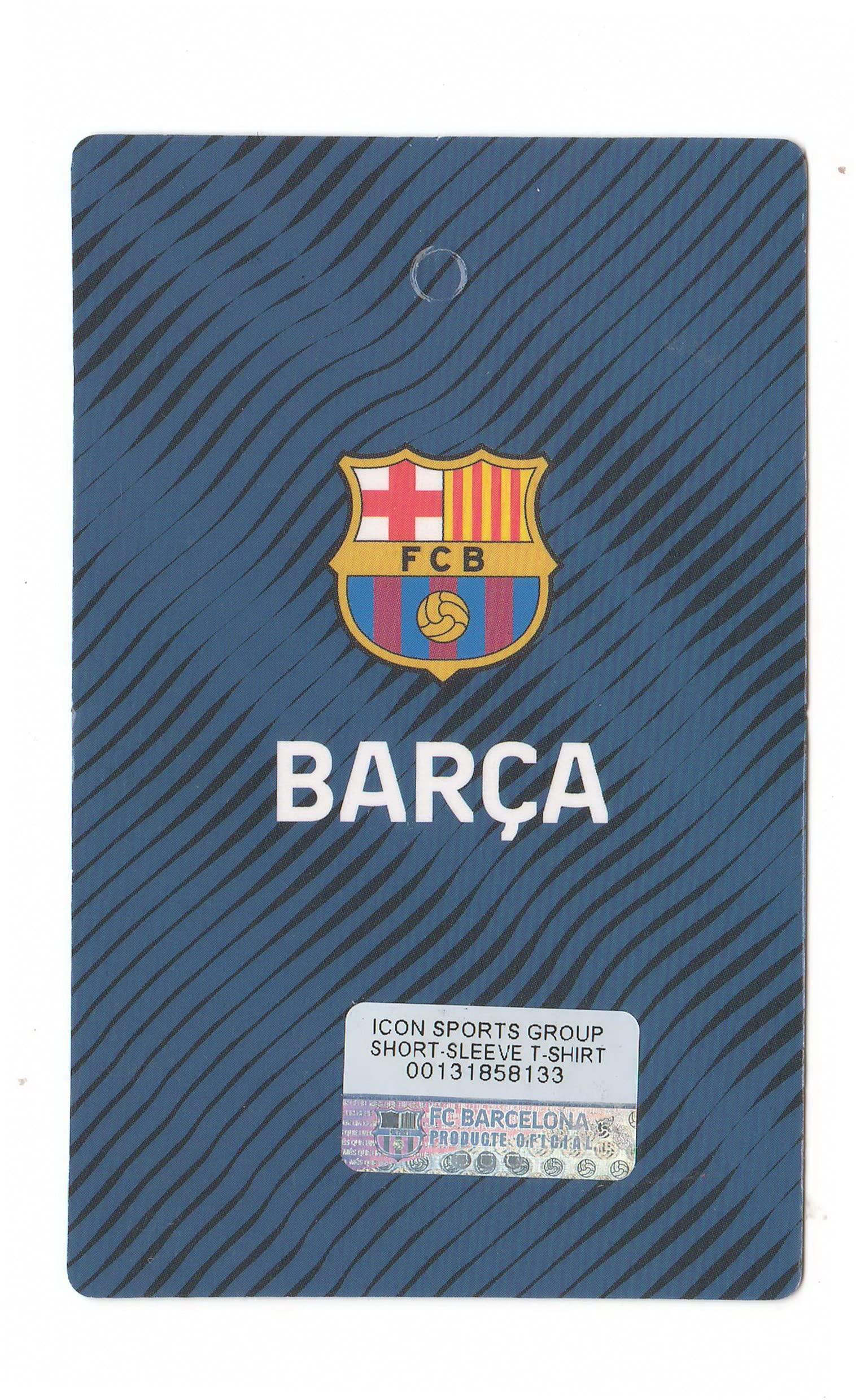 Icon Sports Icon Sports Men Compatible wit FC Barcelona Officially Licensed Soccer T-Shirt Cotton Tee -33 Medium