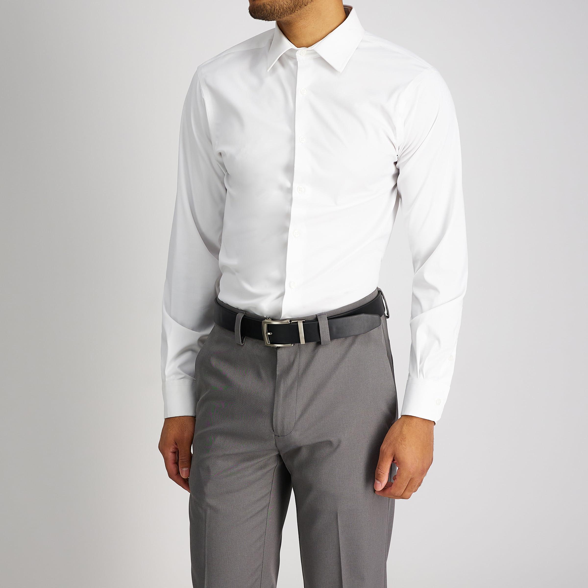 Exact Fit Exact Fit Men's Ratchet Adjustable Custom Fit Track Lock Belt, Black, Small (30-32)