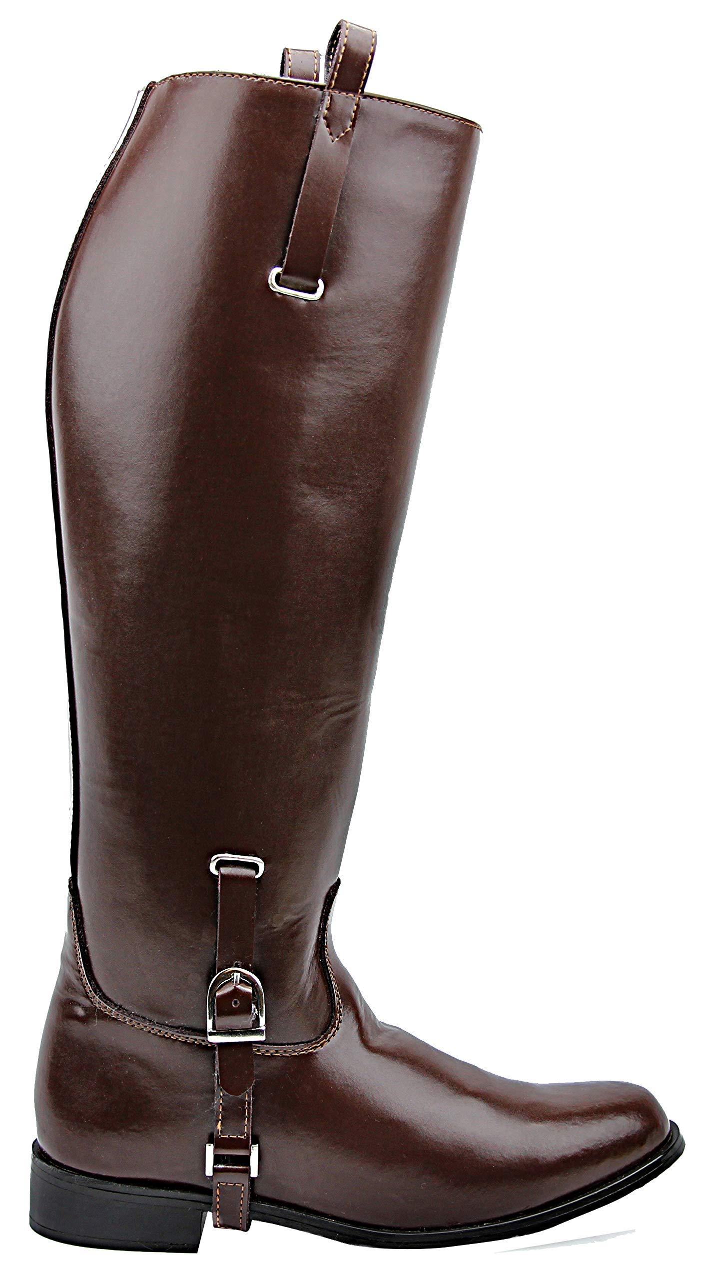 Hispar Hispar Mens Man Dignity Dress Dressage Horse Riding Boots Stylish Fashion Equestrian Pull On - Bown 10 Wide Calf