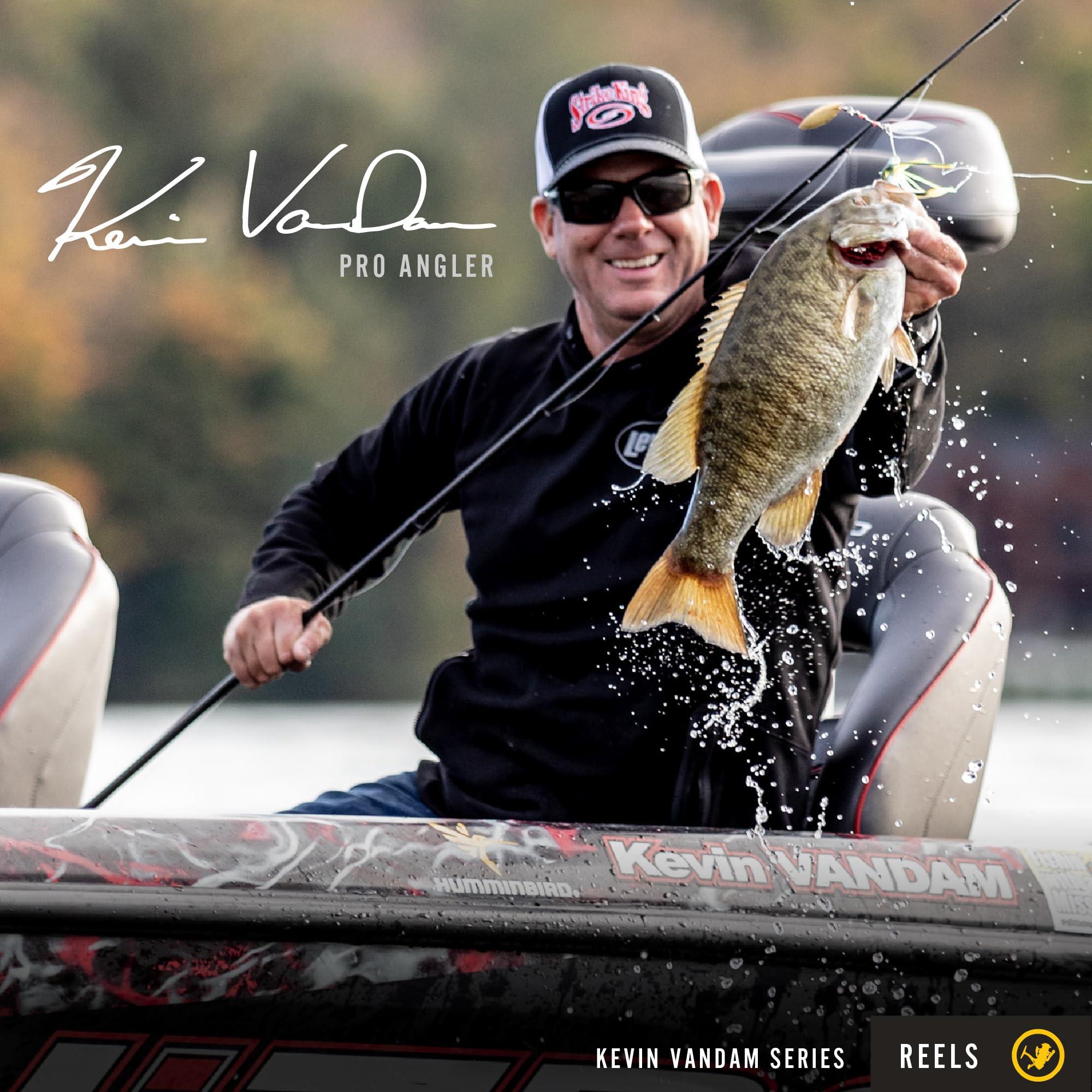 Lew\'s Lew\'s KVD Baitcast Fishing Reel, Aluminum Frame, Premium 10 Stainless Steel Ball Bearings