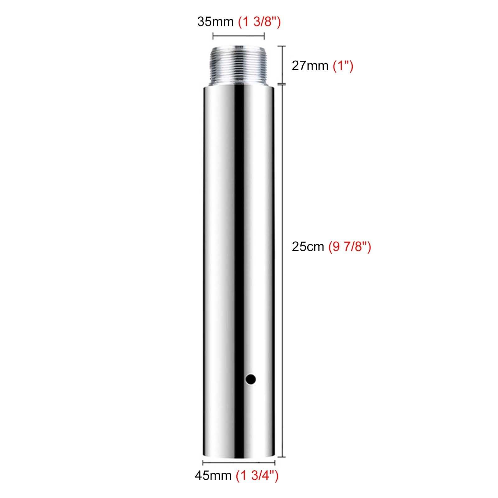 REMYSAOS REMYSAOS Adjustable Height Spinning Pole No-Drill Portable Stripper Pole, Professional Pole Dancing Poles for Home Bedroom Apartment, Anti-Rust Spinning Dance Tube Kit(25cm (10\") Extension Pole)