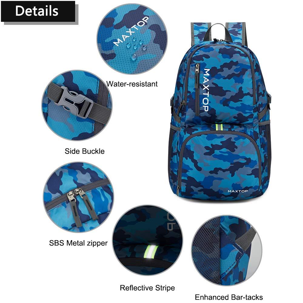 MAXTOP MAXTOP 40/50L Lightweight Packable Backpack for Hiking Traveling Camping Water Resistant Foldable Outdoor Travel Daypack