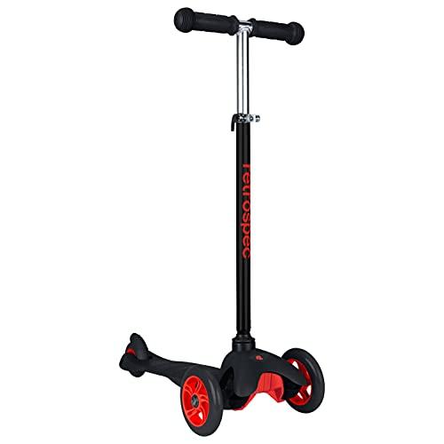 Retrospec Retrospec Chipmunk Kick 3 Wheel Scooter for Kids, Toddlers, Girls & Boys - Padded Handlebars, PU Wheels, & Extra Wide Non-Slip Deck - Children 5 Years & Up - Ladybug