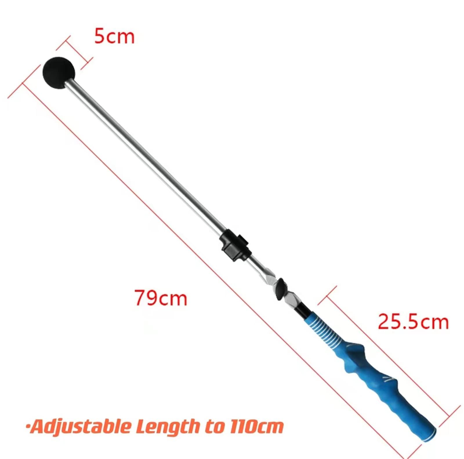 LEDWII Golf Swing Training Aid,Golf Swing Trainer,Golf Swing Trainer, Golf Training Aid to Improve Hinge, Forearm Rotation, Shoulder Turn, Foldable Golf Swing Training Aid Stick,Durable Golf Tr-ainer,E