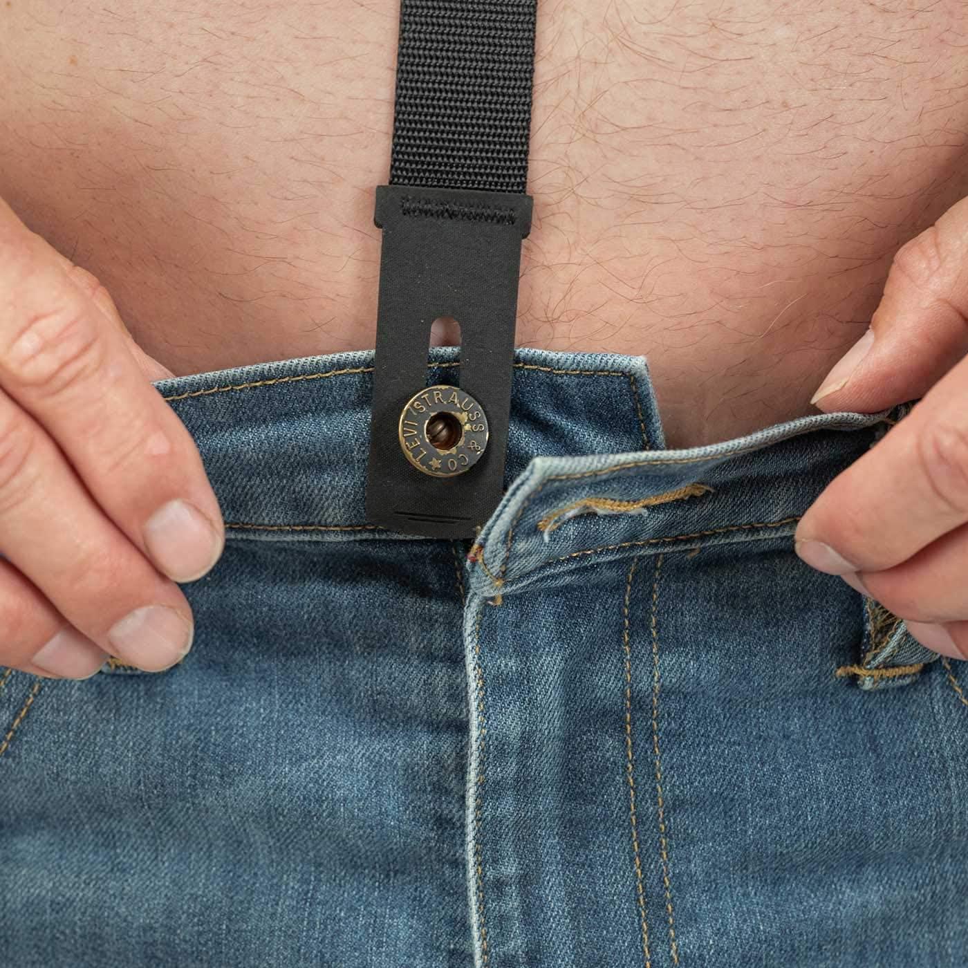 HIKERS HIKERS - Original Hidden Suspenders for Men Under Clothes - Button Fly