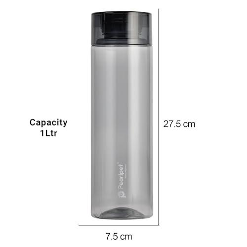 PEARLPET PEARLPET- BPA-free Plastic Water Bottle Set of 4 Pcs , Each 1000ml, Multicolor