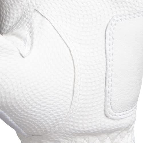 TGW TGW Women\'s Players Half Finger Golf Glove 1/2 Glove White Medium/Large Right