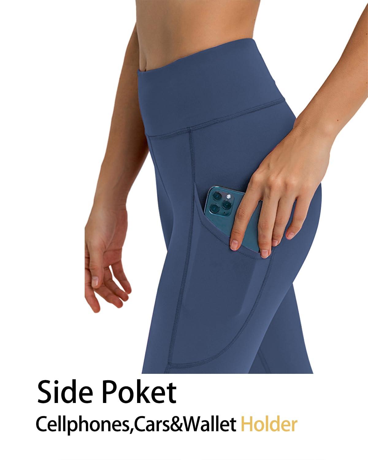 lilcreek Lilcreek Women's Concealed Carry Leggings Gun Holster with Side Pockets,Concealment Compression Universal Yoga Pants