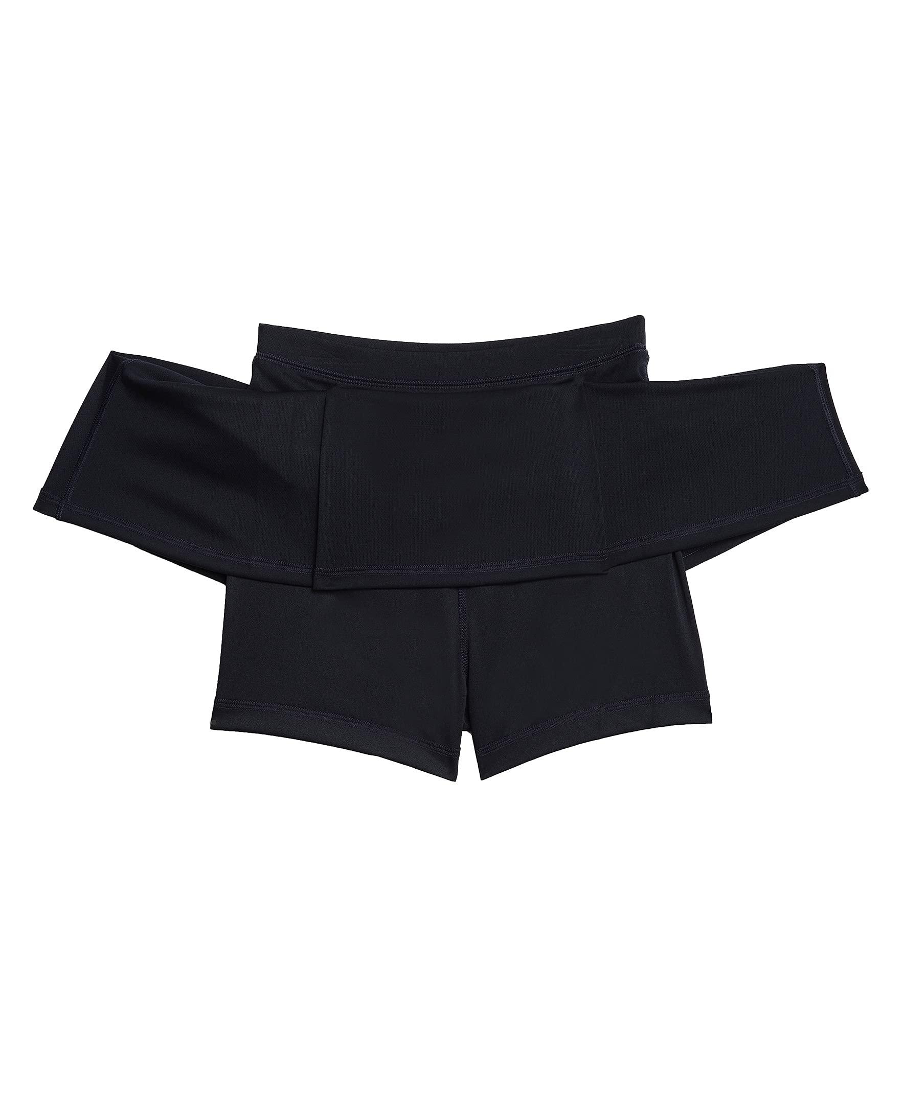IZOD IZOD girls School Uniform Sensory-friendly Pleated Scooter Skirt, Navy, 7 US