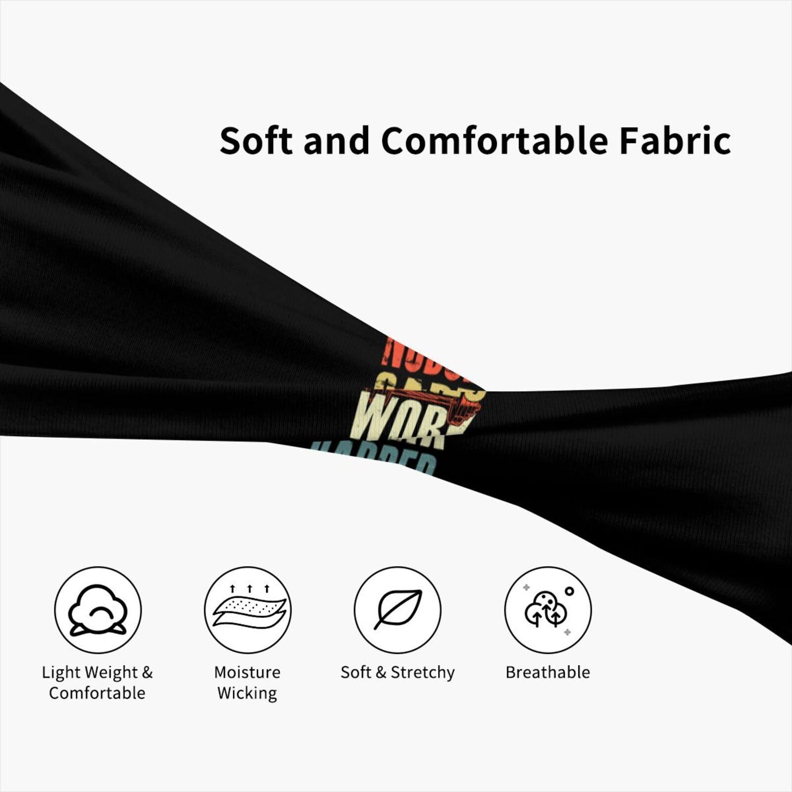 KOSPOGO Nobody Cares Work Harder Headbands for Women Men Sports Headband Outdoor Interior Breathable Sports Wicking Hair Ties Leisure Hair Bands