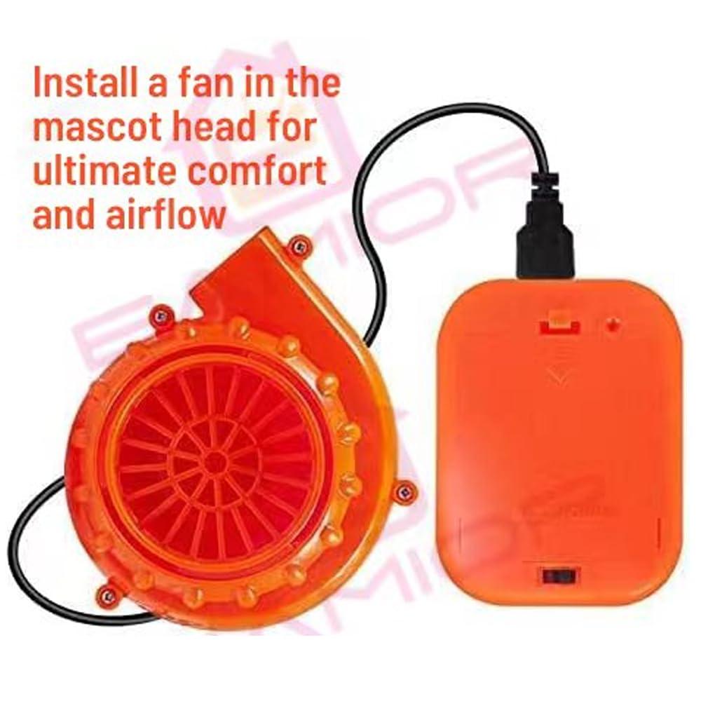 Eamior Power Hornet Bee Mascot Costume Adult Size for Men & Women with Built-in Fan Inside the Head