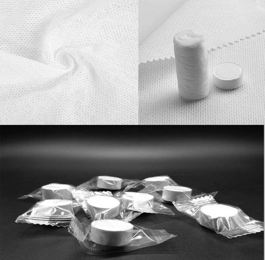 Swity Home Swity Home 200 Pack Compressed Towel Coin Tissues Portable Wipe Napkin Paper Tablets Non-Woven Disposable Compressed Cotton Coin Tissue Towel Home Hand Wipes for Travel Camping Outdoor Sports