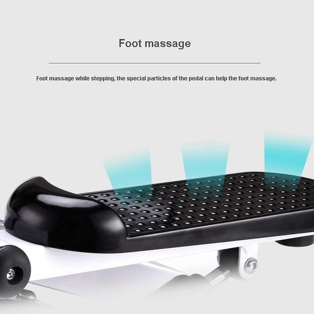 Suuim Mini-Stepper Swing Stepper Twist Stepper Step Machine with Handle Bar and LCD Monitor Home Silent Mountaineering Fitness Equipment for Exercise (C) Ef