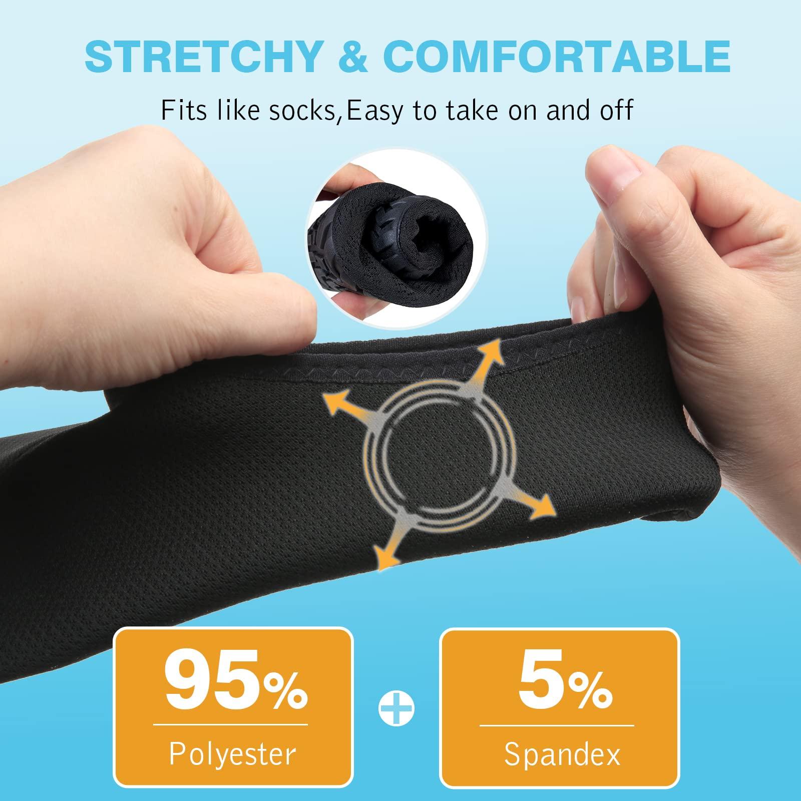 IceUnicorn IceUnicorn Water Shoes Men Women Beach Swim Aqua Barefoot Socks Pool Quick Dry Yoga(liuxingyu Black 38/39)