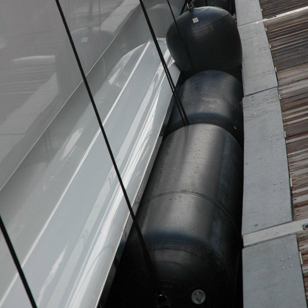 BRIS BRIS Heavy-Duty Inflatable Fenders for Boats Yacht Sailboats (Fender Cover for 45\"X24\")