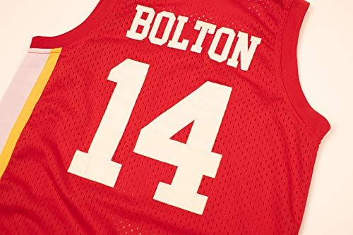 Boriz Boriz Zac E Troy Bolton 14 East High School Wildcats Claws Red Stitch Basketball Jersey (30)