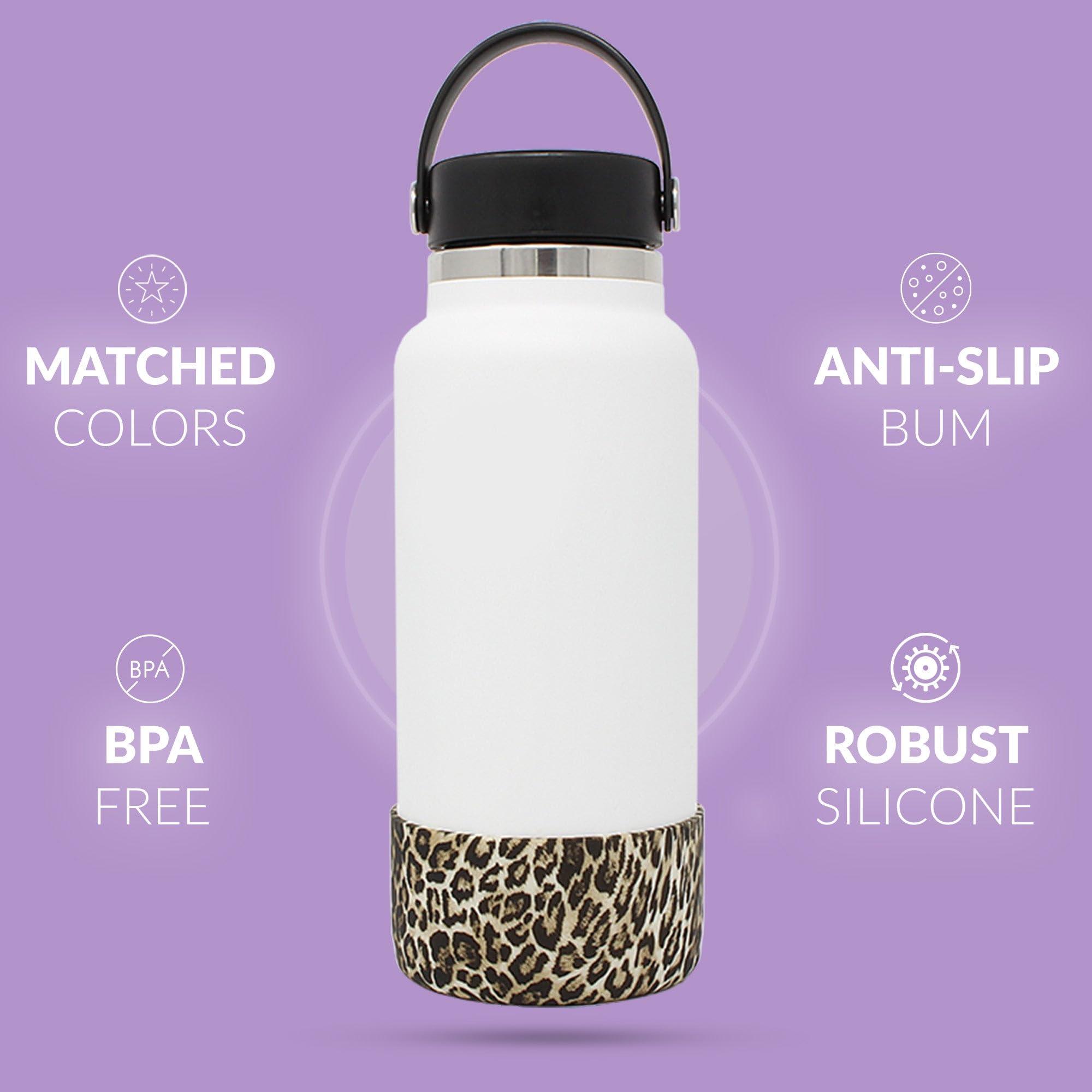 REUZBL REUZBL Protective Silicone Bottle Boot for Owala FreeSip 40 oz, Hydro Flask 32-40 oz, Iron Flask, Takeya, Thermoflask, and Similar Wide Mouth Water Bottles, Protective Bottle Accessory