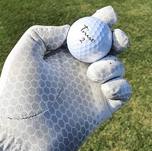 Trust Trust K5 (2020 Model) Bison Soft, Urethane Covered for Swing Speed 95 mph or Slower, 3 Piece Golf Ball, Super Soft Feel, Green Side Control with Distance, Softer Feeling-White (1 Dozen)