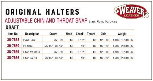 Weaver Leather Weaver Leather 35-7034-BK 1" Sm Blk Snap Halter