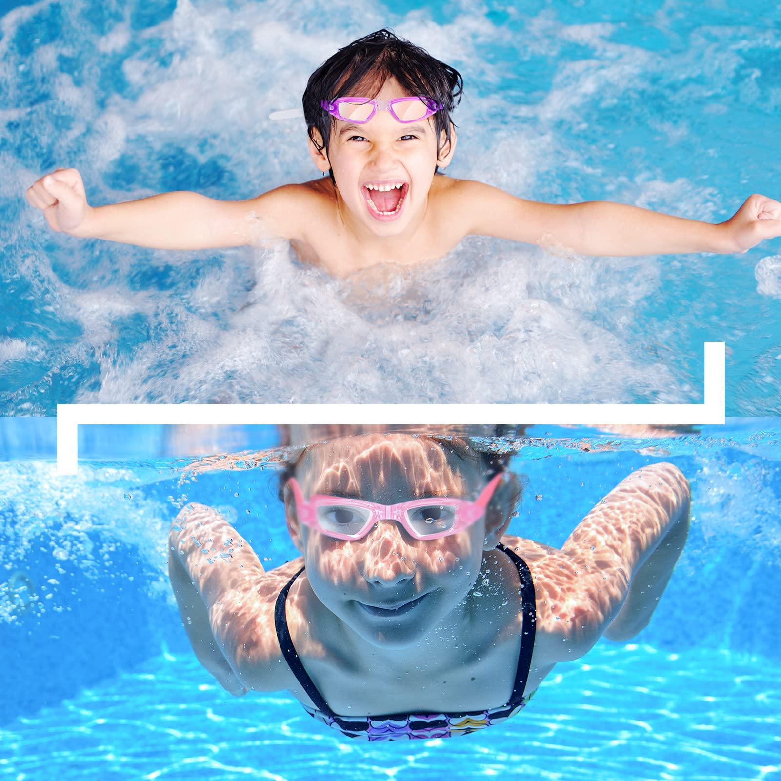 EasYoung EasYoung Kids Swim Goggles, 2-Pack Swimming Goggles for Child Teens Boys Girls 4-16, Waterproof Swim Pool Goggles