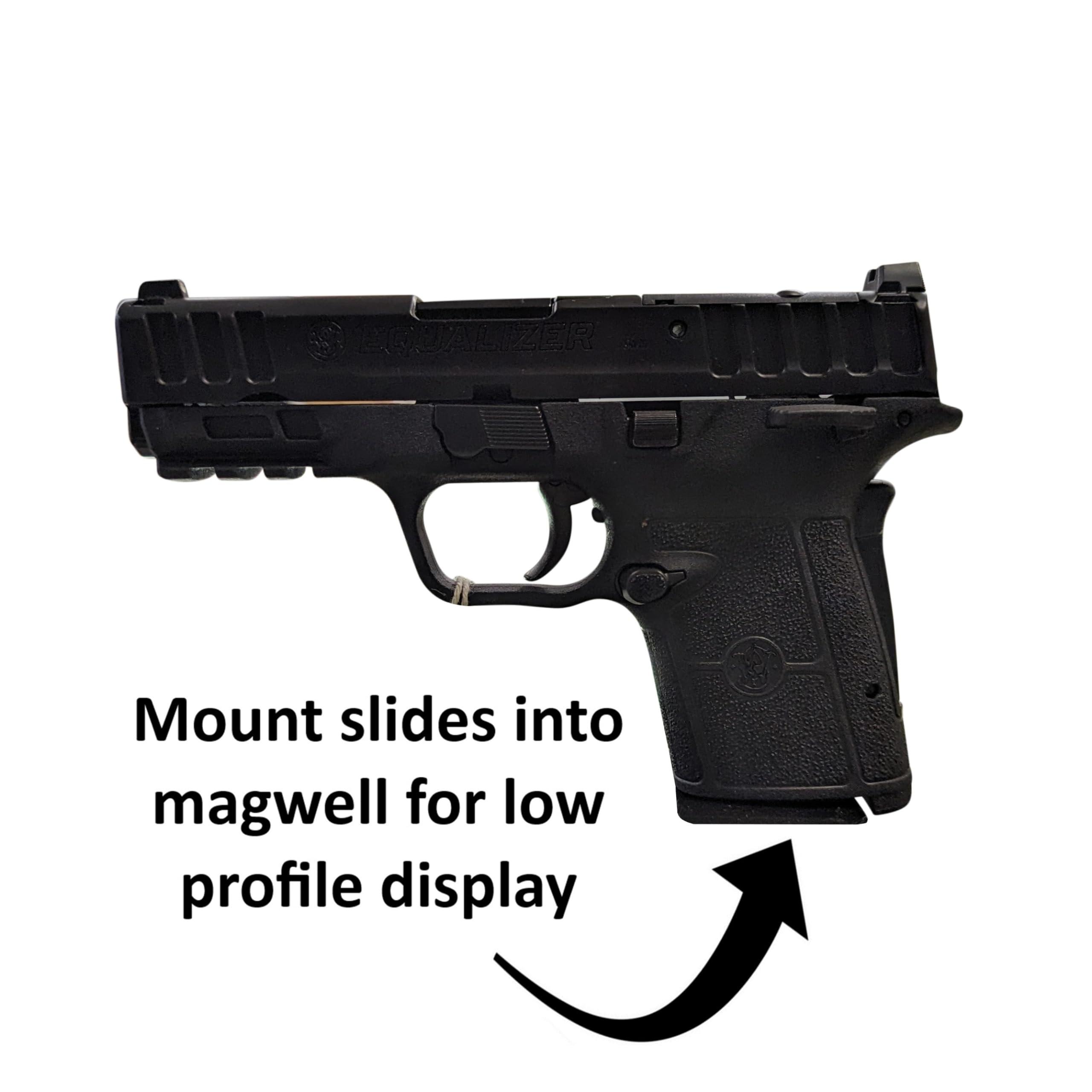 Hammy3DPrints Hammy3DPrints Mount for S&W Equalizer 9mm - Secure It/Akro Mils | Pistol Holder Handgun Storage Rack (Facing Left, Standard Panel)