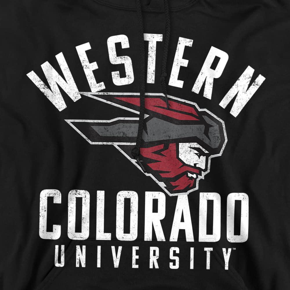 LOGOVISION Western Colorado University Official Mountaineers Logo Unisex Adult Pull-Over Hoodie,Black, 3X-Large