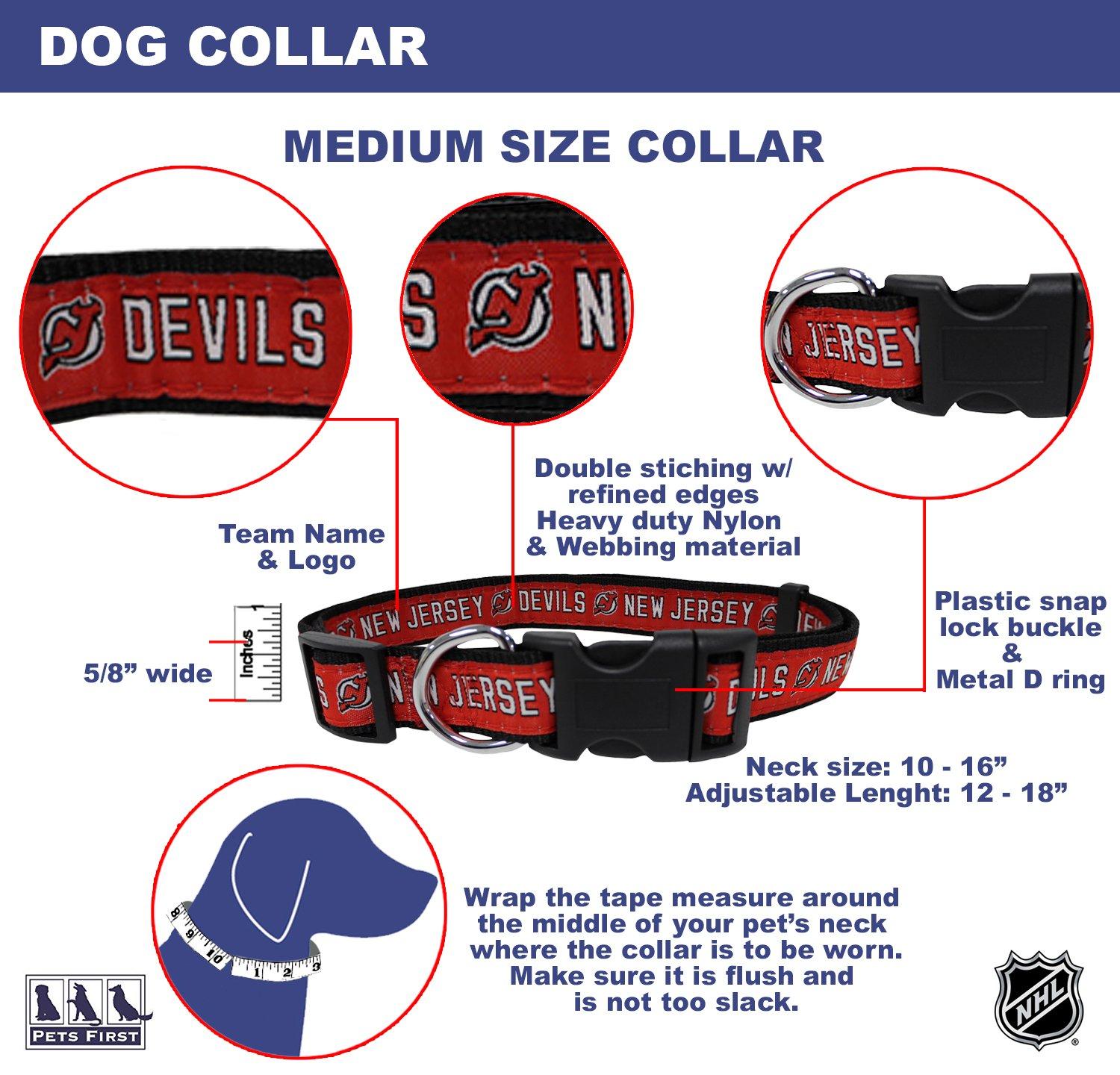 Pets First Pets First NHL Collar for Dogs & Cats. Adjustable, Cute, & Stylish! The Ultimate Hockey Fan Collar!