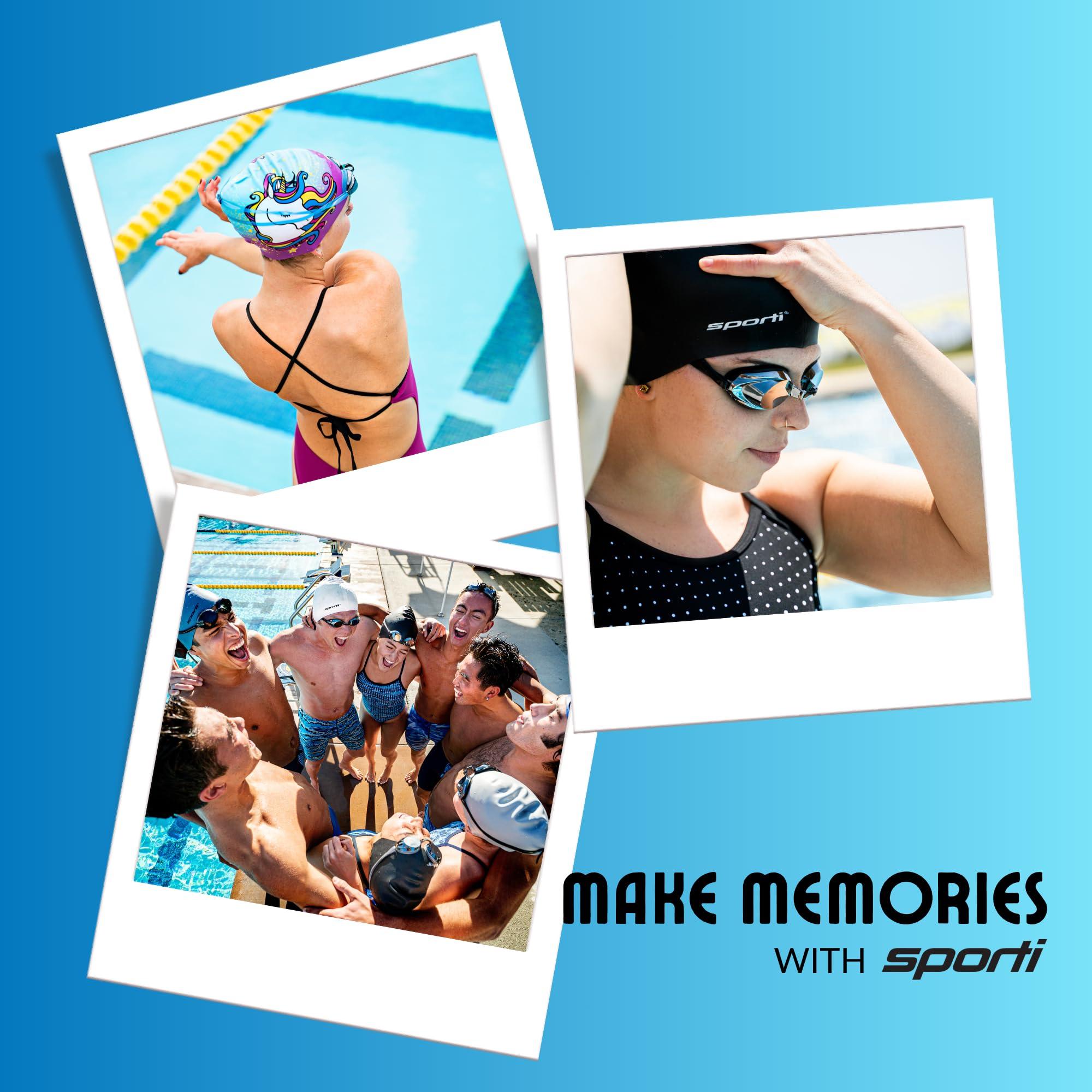 Sporti Sporti Flower Swim Cap (Purple)