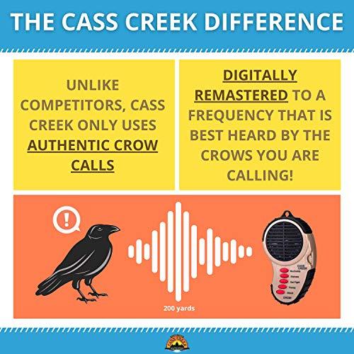Cass Creek Cass Creek Ergo Crow Call, Handheld Electronic Game Call, CC065, Compact Design, 5 Calls In 1, Expert Calls for Everyone,Camo