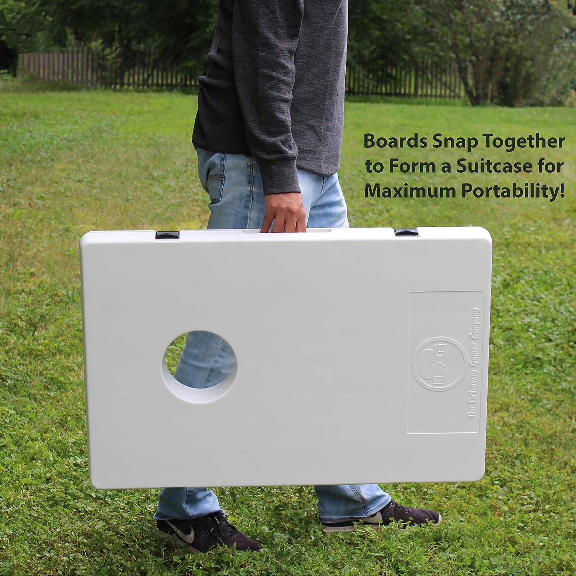 Driveway Games Driveway Games All-Weather Indoor/Outdoor Corntoss Set, 8 Canvas Bags & 2 Targets, 4\' x 2\'