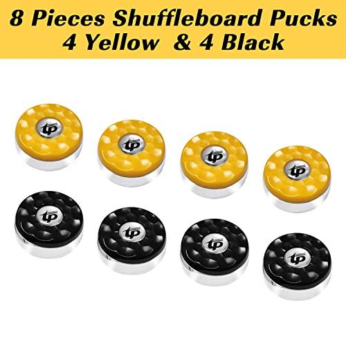 TORPSPORTS TORPSPORTS (Dia.58mm)2-1/4'' Shuffleboard Pucks, Matt surface Set of 8 Orange/Black