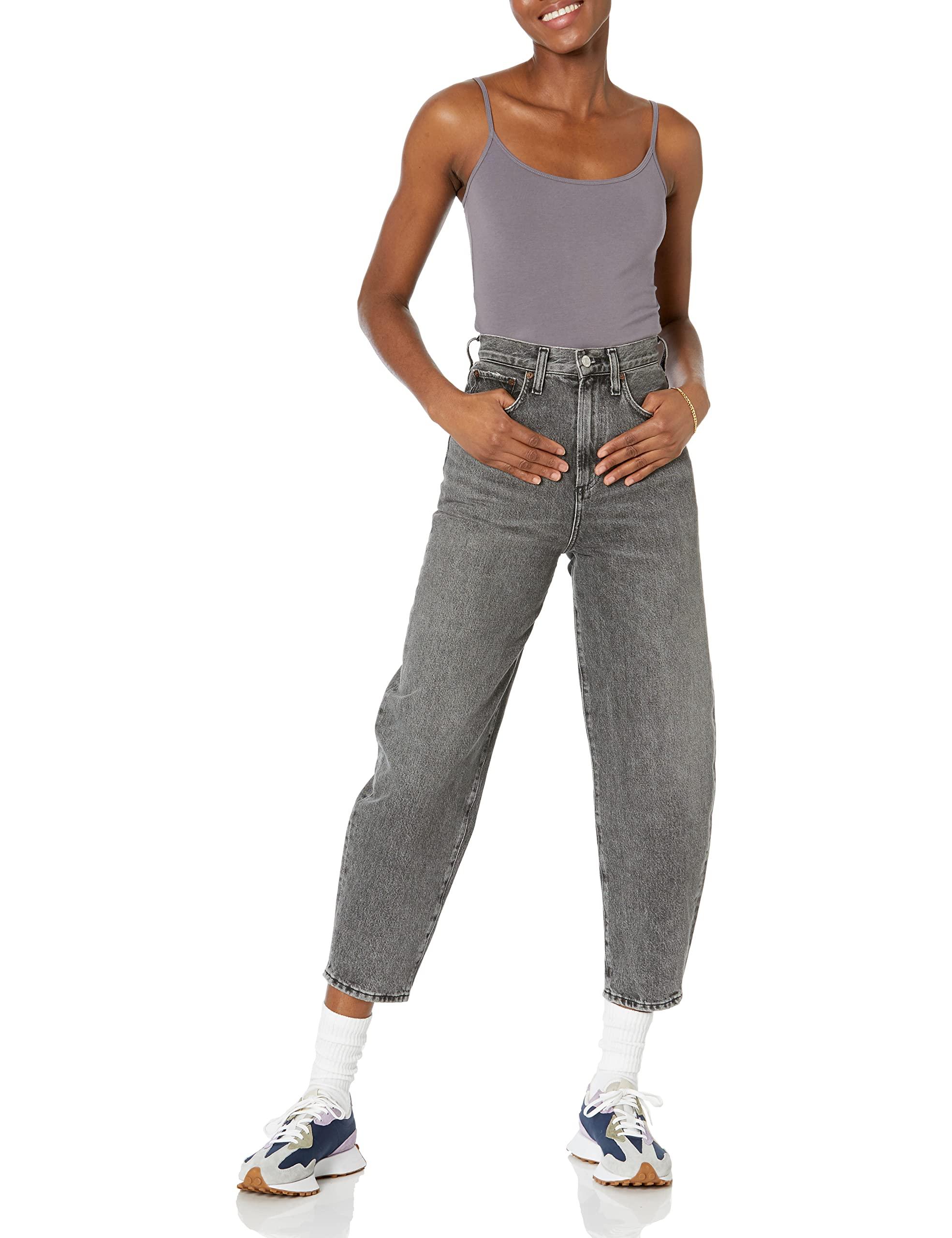 Amazon Essentials Amazon Essentials Women's Slim-Fit Camisole, Pack of 4, Grey/Taupe, X-Small