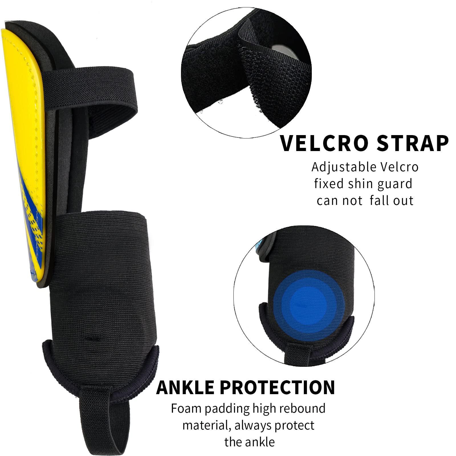 newox newox Soccer Shin Guards Youth - Protection Girls Shin Guards Soccer Youth - Soccer Sleevers Shin Pads - Soccer Shin Guards for Kids 3-16 Years Old Girls Boys Toddler