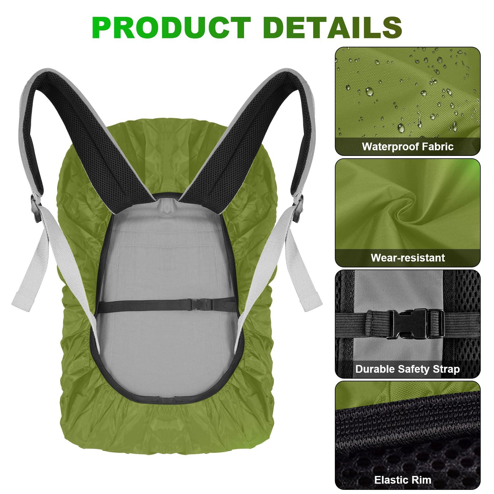 LAMA LAMA 2 Pack Waterproof Rain Cover for Backpack, Reflective Rucksack Rain Cover for Anti-dust/Anti-Theft/Bicycling/Hiking/Camping/Traveling/Outdoor Activities