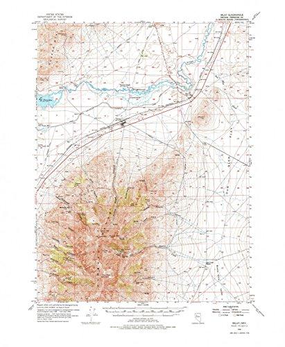 YellowMaps YellowMaps Imlay NV topo map, 1:62500 Scale, 15 X 15 Minute, Historical, 1956, Updated 1976, 21.8 x 18 in - Paper