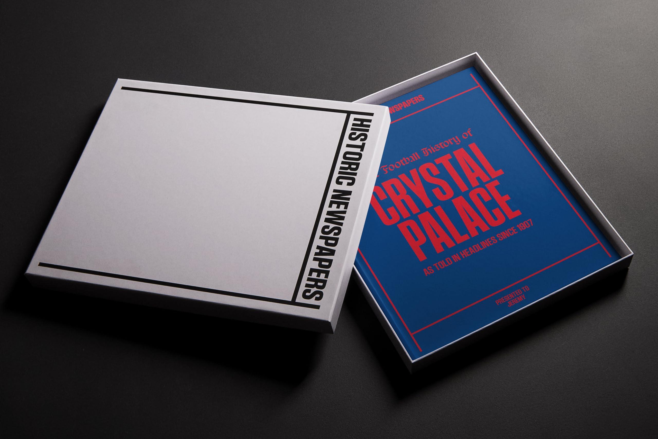 Historic Newspapers Crystal Palace Soccer - UK Sporting History Told Through Archive Newspaper Coverage - Sporting Fan Gift - UK Football History - Add a Name On The Cover for Free - (Crystal Palace)