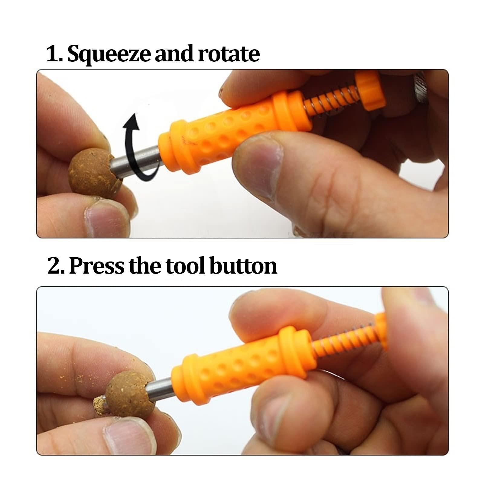 Yuecoom Yuecoom Fishing Boilies Roller, 6mm Portable Rolling Making Bait Lure Tools Carp Rolling Bait Fishing Tools for Fishing Accessories(Yellow)