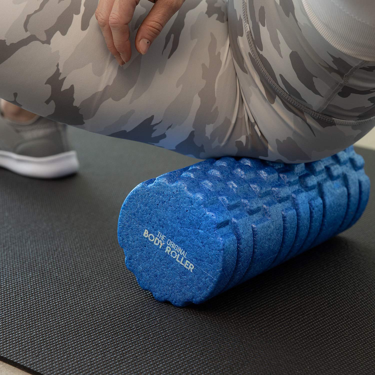 The Original Body Roller The Original Body Roller - High Density Foam Roller Massager for Deep Tissue Massage of The Back and Leg Muscles - Self Myofascial Release of Painful Trigger Point Muscle Adhesions - 13\" Blue
