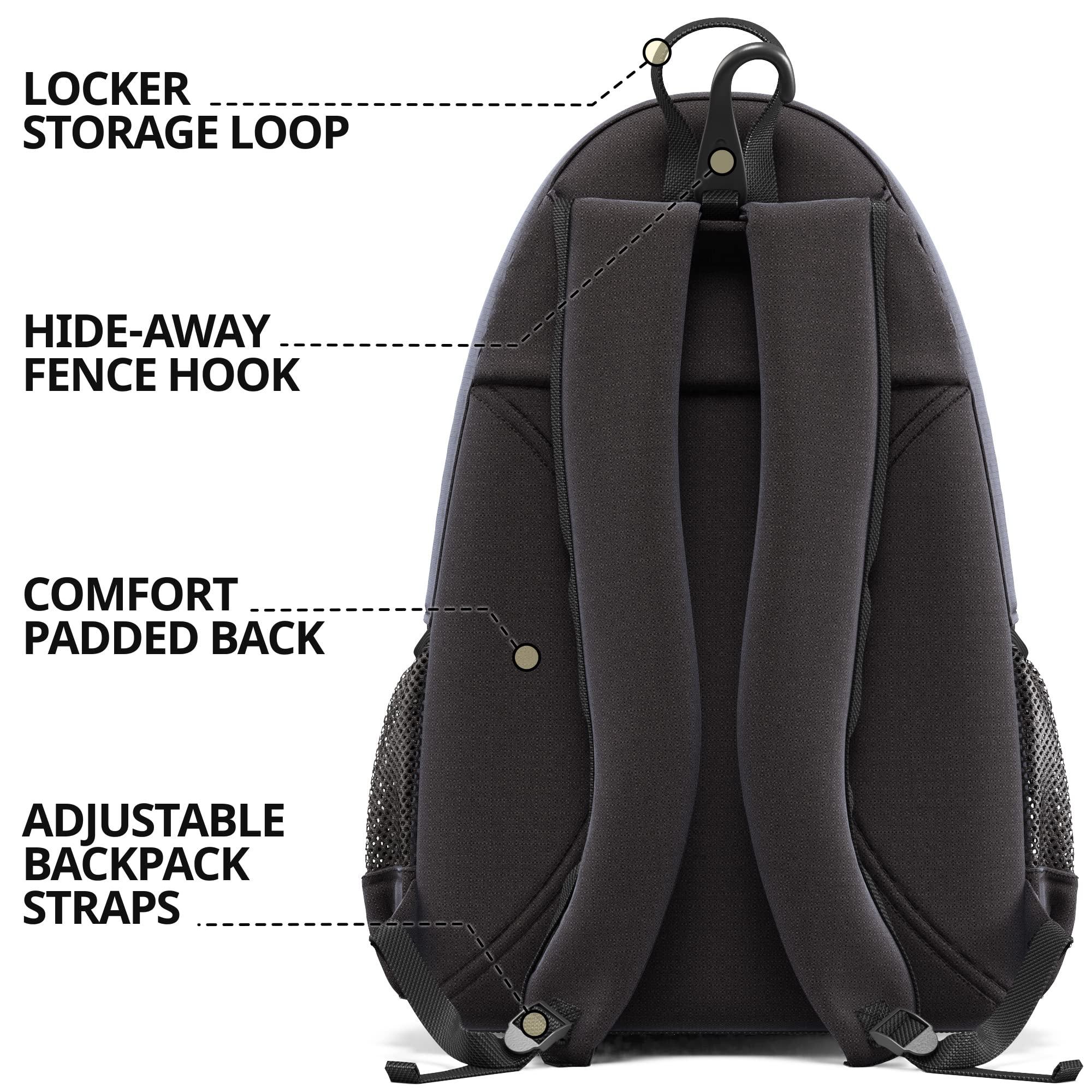 Athletico Athletico Compact City Tennis Backpack (Black)