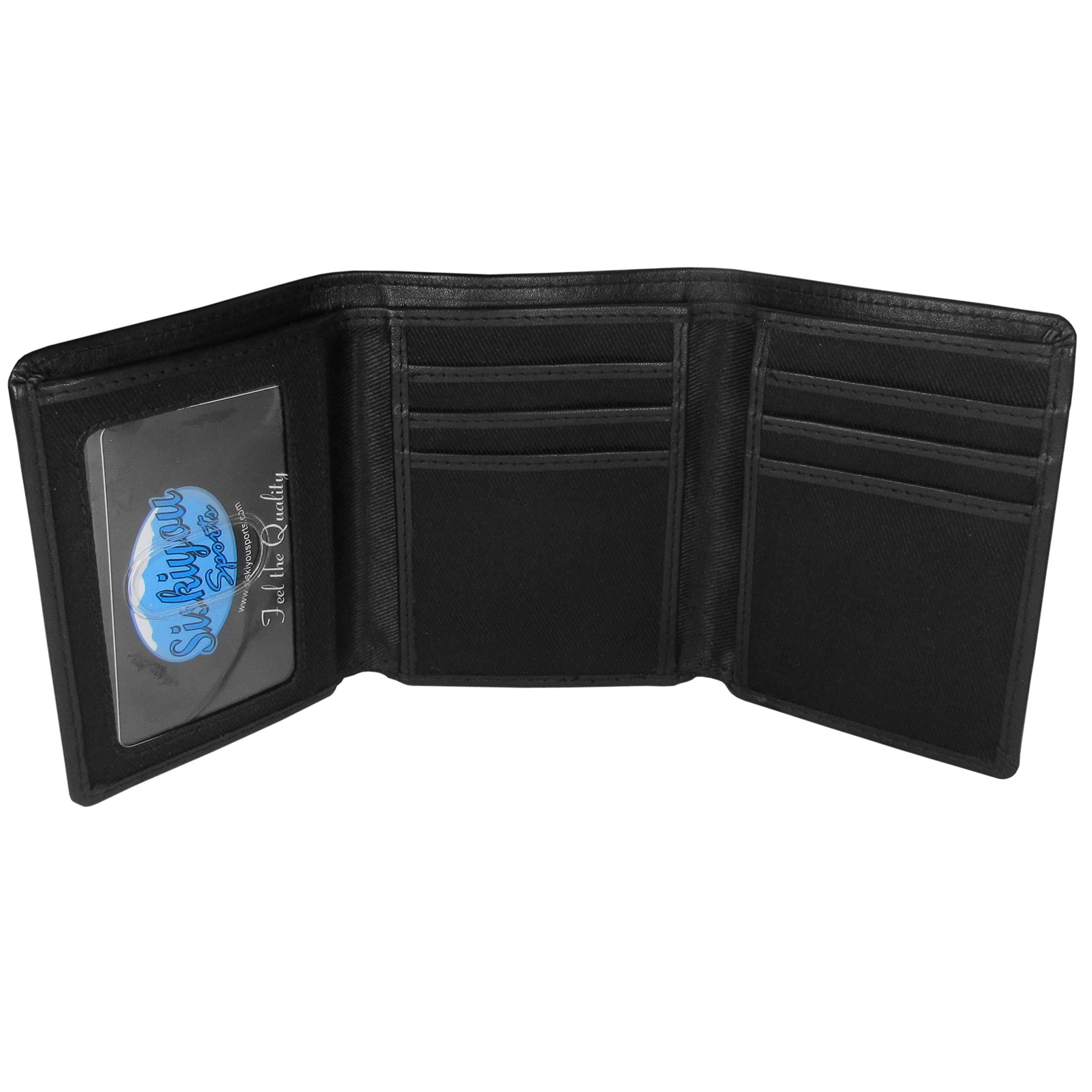 Siskiyou Siskiyou Sports NFL Chicago Bears Mens Leather Tri-fold Wallet & Valet Key Chain, Black, One Size