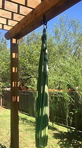 runner deer runner deer Black Spanset Aerial Lyra Hoop Rigging Aerial Silks Hanging,Polyester Round Slings Strap,5,300 lb. Vertical Capacity, Multiple Span Set Sizes (3M /9\'10\"FT)